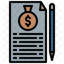 Orcamento Financeiro Documento Orcamentario Relatorio Orcamentario Icon