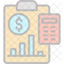 Orcamento Financeiro Estimativa Financeira Dolar Icon