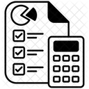 Planilha de orçamento  Ícone
