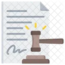 Ordem Judicial Lei Martelo Ícone