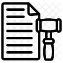 Ordem judicial  Ícone