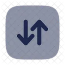 Orden Cuadrado Vertical Orden Flecha Icon