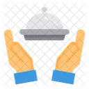 Delivery Food Hand Order Plate Icon