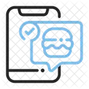Order Confirmation Food Delivery Smartphone Icon