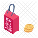 Online Order Fast Food Delivery Icon
