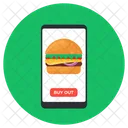 Mobile Food Order Food App Online Order Icon
