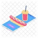 Hotdog Food Order Icon