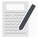 List Paper Order Icon
