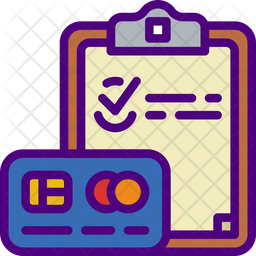 Order List Icon - Download in Colored Outline Style