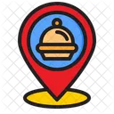 Location Delivery Food Icon