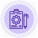 Order Processing Line Icon Icon