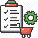 Order Processing Setting Shopping Form Icon