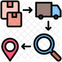 Order Tracking Delivery Find Icon