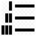 Ordered List Upper Roman Icon