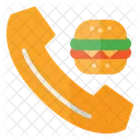 Ordering Food Ordering Burger Call Icon