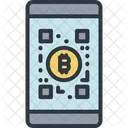 Bitcoin Ordinateur Ordinateur Portable Icône