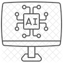 Ordinateur artificiel  Icône