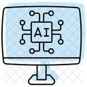 Ordinateur artificiel  Icône
