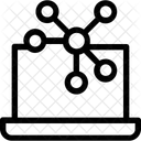 Ordinateur Portable Reseau Partage Icône
