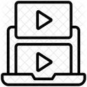 Medias Multimedia Ordinateur Portable Icône
