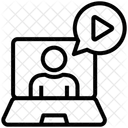 Medias Ordinateur Portable Film Icône