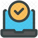 Ordinateur Portable Coche Validation Icon