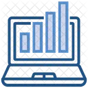 Analyse De Donnees Ordinateur Portable Transaction Icône