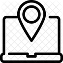 Ordinateur Portable Carte Navigation Icône