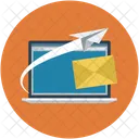 Ordinateur Portable Demarrage Courrier Icon