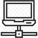 Ordinateur Portable Partage Serveur Icône