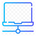 Reseau Dordinateurs Portables Connexion Mise En Reseau Icône