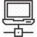 Ordinateur Portable Partage Serveur Icône