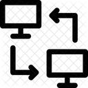 Ordinateurs Ecrans En Ligne Icône