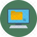 Ordner Computer Glatt Symbol