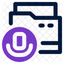 Ordner Podcast Datei Symbol