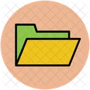 Ordner Computer Geoffnet Symbol