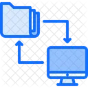 Ordneraustausch Datenaustausch Ordner Symbol