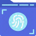 Ordner Biometrie  Symbol