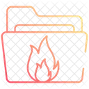 Ordner brennen  Symbol