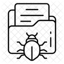 Ordnerfehler Infizierter Ordner Ordnervirus Symbol