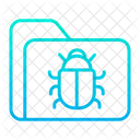 Uberschwemmungen Virenordner Spam Symbol