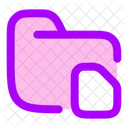 Ordner-Dateispeicher  Symbol