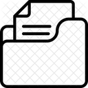 Ordner Dokument Daten Notiz Symbol