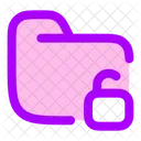 Ordner entsperrt  Symbol