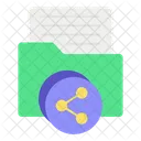 Ordner Freigeben Ordner Teilen Symbol
