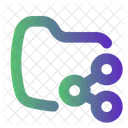 Ordner Freigeben Teilen Teilen Symbol