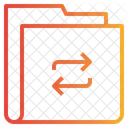 Datentransfer Transaktionsordner Freigabeordner Symbol