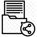 Ordner Freigeben Freigeben Ordner Symbol