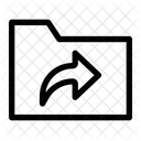 Ordner Teilen Symbol