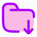 Ordner herunterladen  Symbol